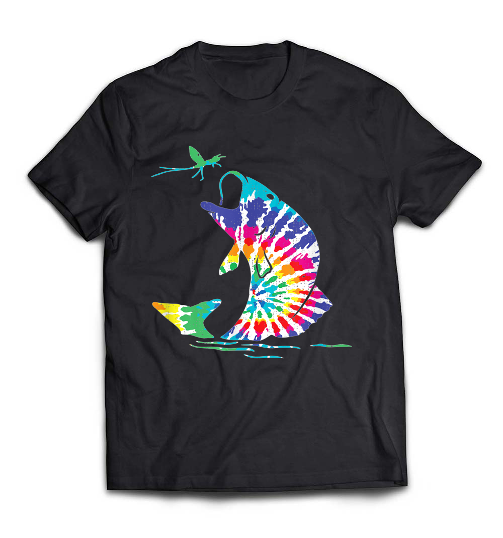 Tie Dye Fly Fishing T-Shirt: A Colorful Choice for Fishing Enthusiasts